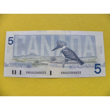bankovka 5 dollars Kanada 1986 /UNC