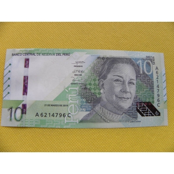 bankovka 10 soles Peru 2019 /UNC