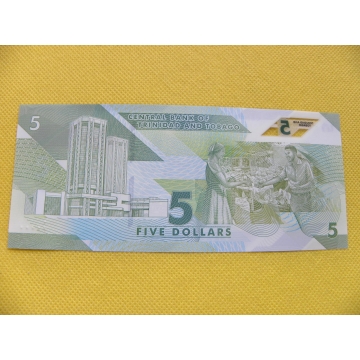 bankovka 5 dollars Trinidad a Tobago 2020 /UNC - polymer