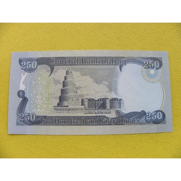 bankovka 250 dinars Irák 2018 /UNC