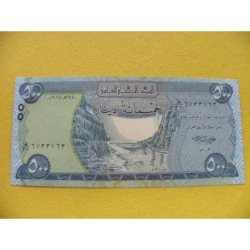 bankovka 500 dinars Irák 2018 /UNC