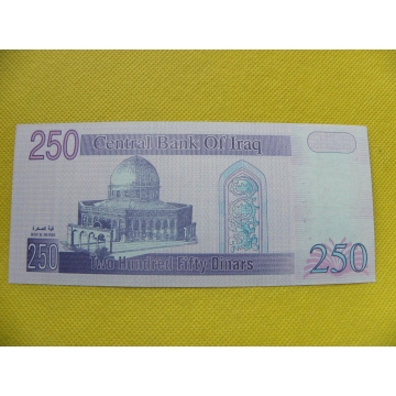 bankovka 250 dinars Irák 2002 /UNC