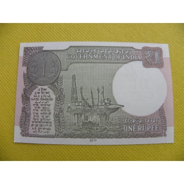 bankovka 1 rupee Indie 2017  /UNC