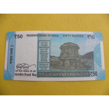bankovka 50 rupees Indie 2021 /UNC