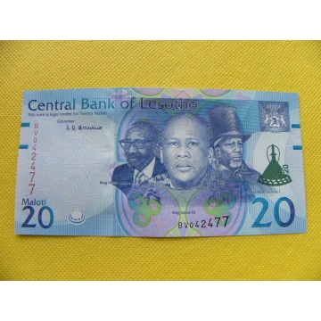bankovka 20 maloti Lesotho 2021 /UNC