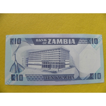 bankovka 10 kwacha Zambie 1986-1988 /UNC