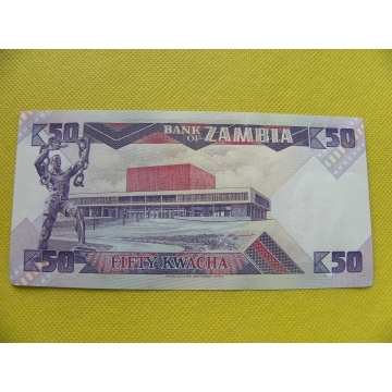 bankovka 50 kwacha Zambie 1986-1988 /UNC