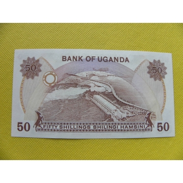 bankovka 50 šilinků Uganda 1985 /UNC
