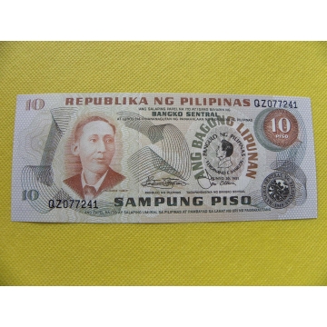 bankovka 10 peso Filipíny 1981 /UNC