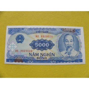 bankovka 5000 dong Vietnam 1991 /UNC