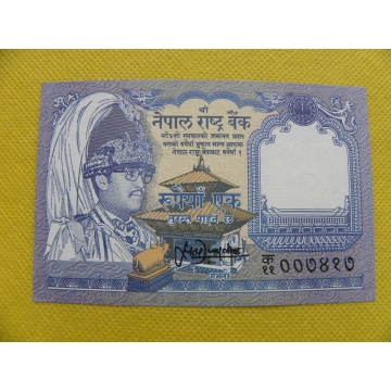 bankovka 1 rupee Nepál 1991 /UNC