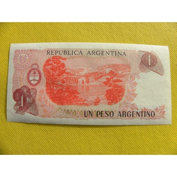 bankovka 1 peso Argentína 1983-1984 /UNC