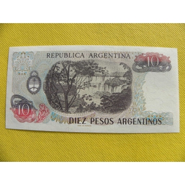 bankovka  10 pesos Argentína 1983-84 /UNC