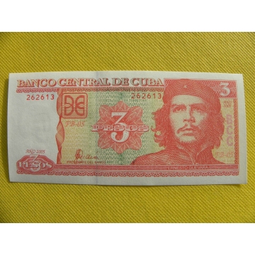 bankovka 3 pesos Kuba 2005 /UNC
