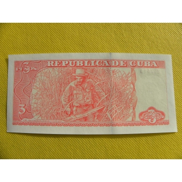 bankovka 3 pesos Kuba 2005 /UNC