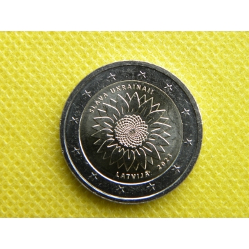 2 euro mince sběratelské Lotyšsko 2023 - Ukrajina - UNC