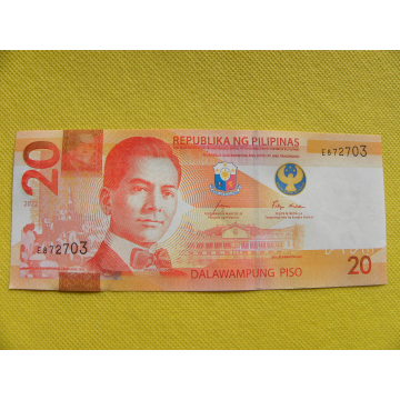 bankovka 20 piso Filipíny...