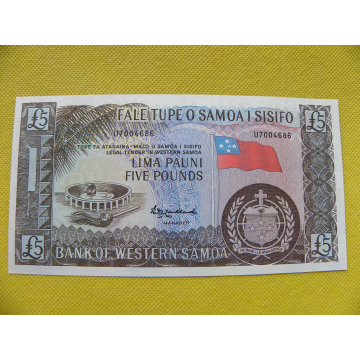bankovka 5 pounds Samoa...