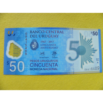 bankovka 50 pesos Uruguay...