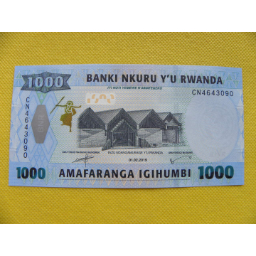 bankovka 1000 francs Rwanda...