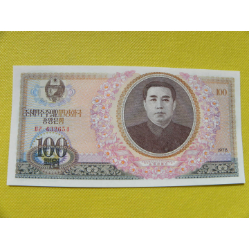 bankovka  100 won Severní...