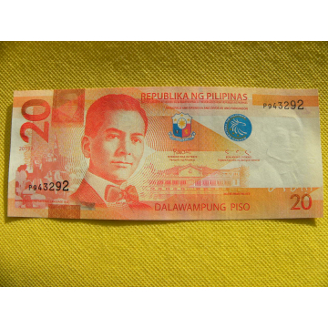 bankovka 20 piso Filipíny...