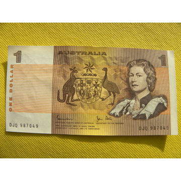 bankovka 1 dollar Austrálie...