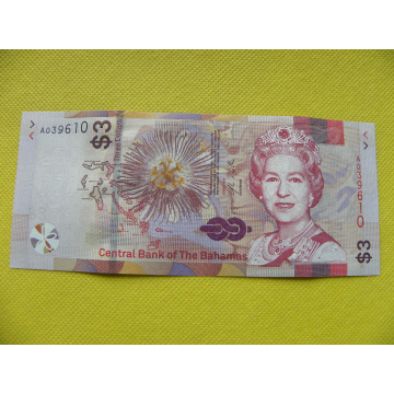 bankovka 3 Dollars Bahamy...