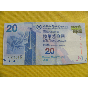 bankovka 20 dollars Hong...