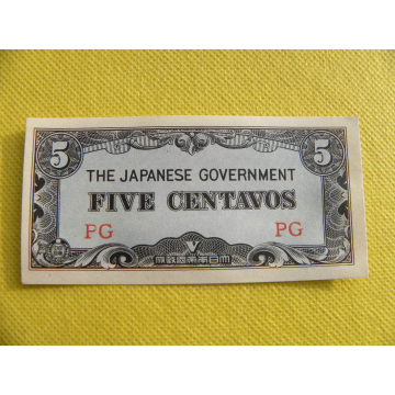 bankovka 5 centavos...