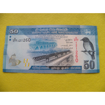 bankovka 50 rupees Srí...