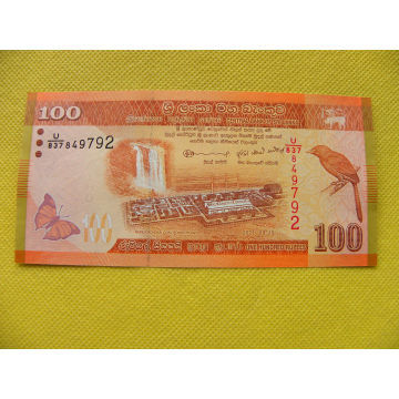 bankovka 100 rupees Srí...