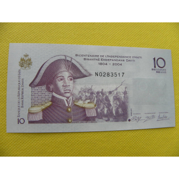 bankovka 10 gourdes Haiti...