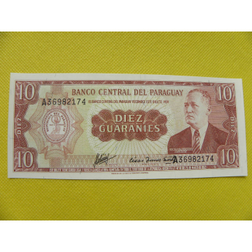 bankovka 10 Paraguay 1952/UNC