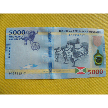 bankovka 5000 francs...