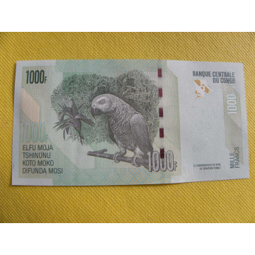 bankovka 1000 francs Kongo...