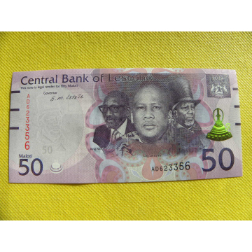bankovka 50 maloti Lesotho...
