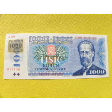 1000.- Kčs/1985 kolek 1993...