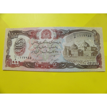 bankovka 1000 afghání