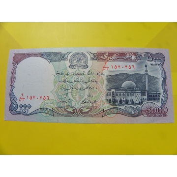 bankovka 5000 afghání