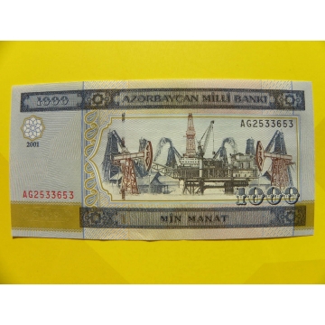 bankovka 1000 manatů - série AG
