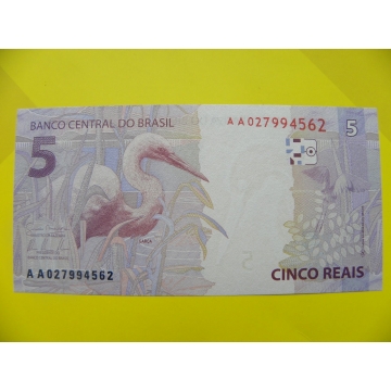 bankovka 5 reais - série AA