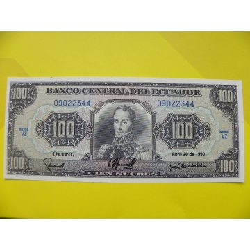 bankovka 100 sucres - série VZ