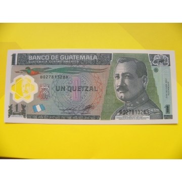 bankovka 1 quetzal - série B