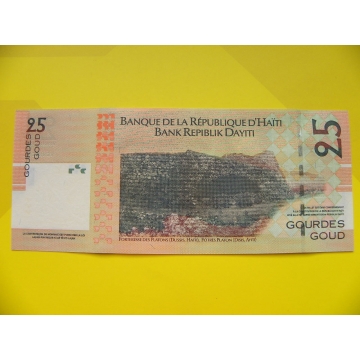 bankovka 25 gourde - série A
