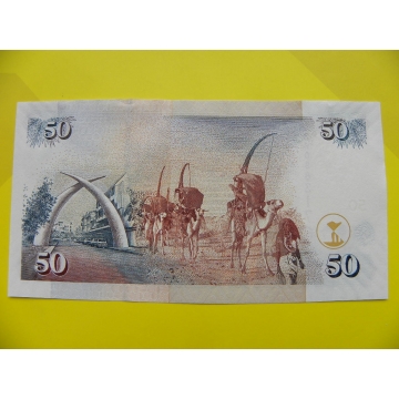 bankovka 50 šilinků série BW