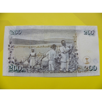 bankovka 200 šilinků série BX