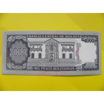 bankovka 1000 Bolivijských peso - série K