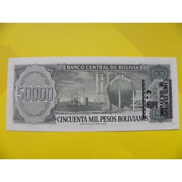 bankovka 50000 Bolivijských peso - série A