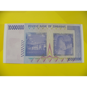 bankovka 10 miliónů Zimbabwských dolarů - série AA